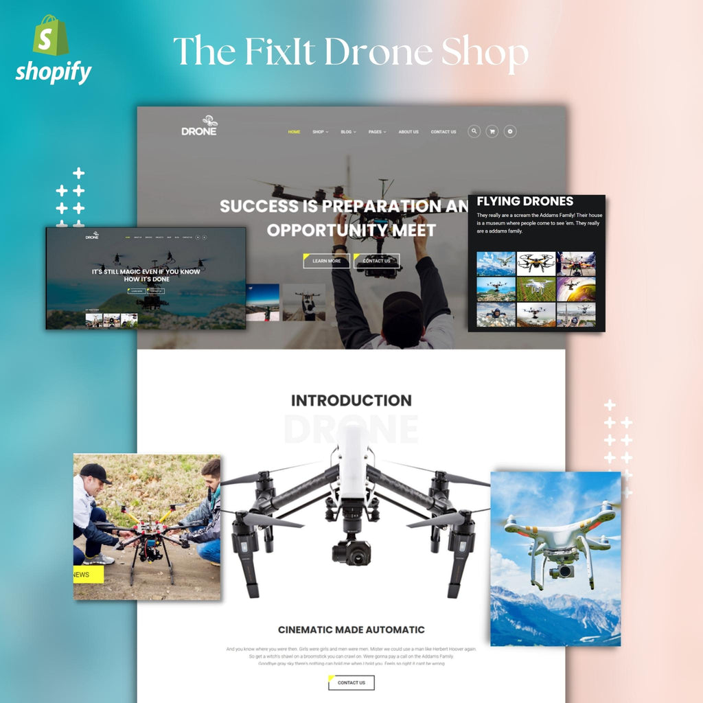 The FixIt Drone Shop Shopify Shopping Website