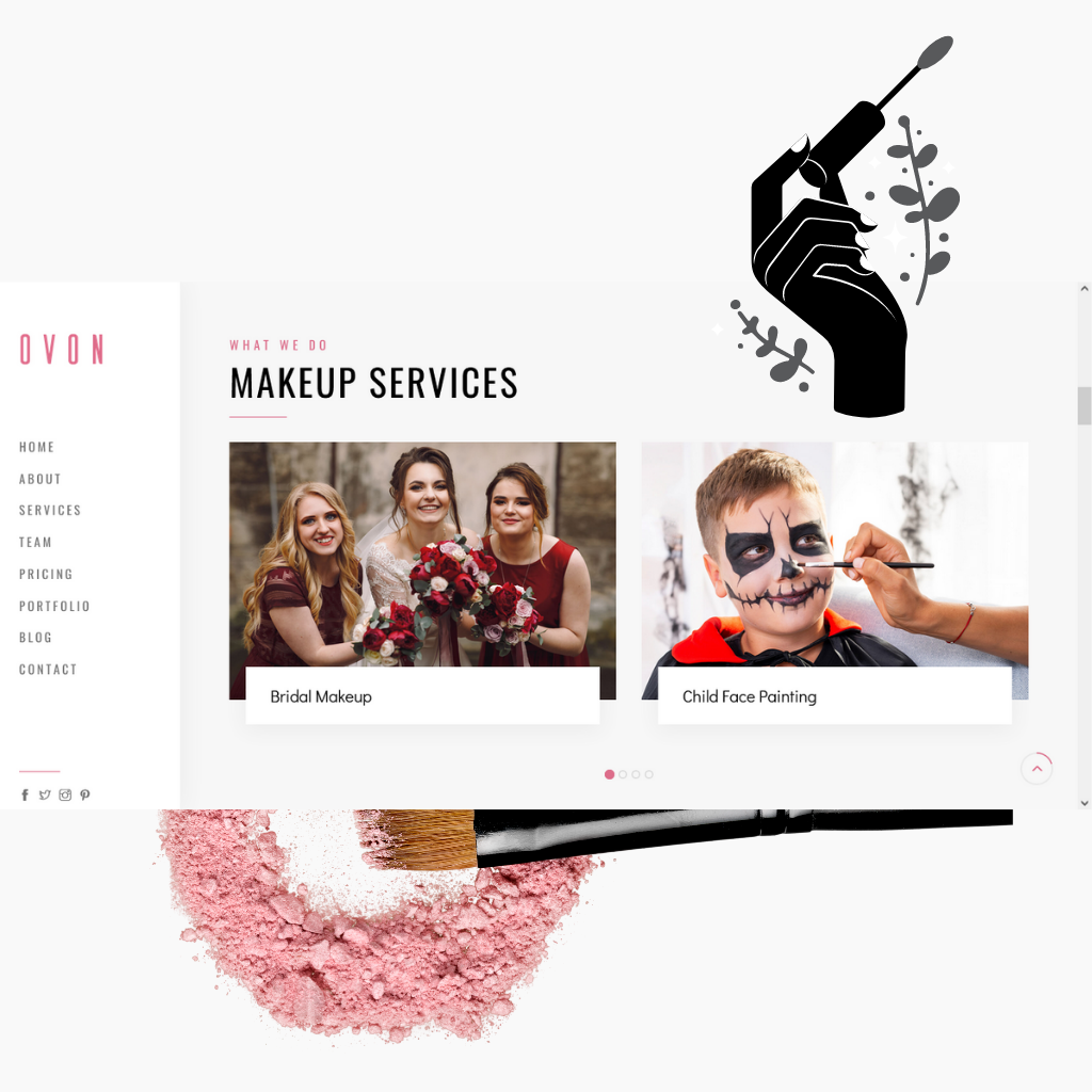 Makeup Beauty WordPress Responsive Website