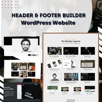 Header & Footer Builder WordPress Responsive Website