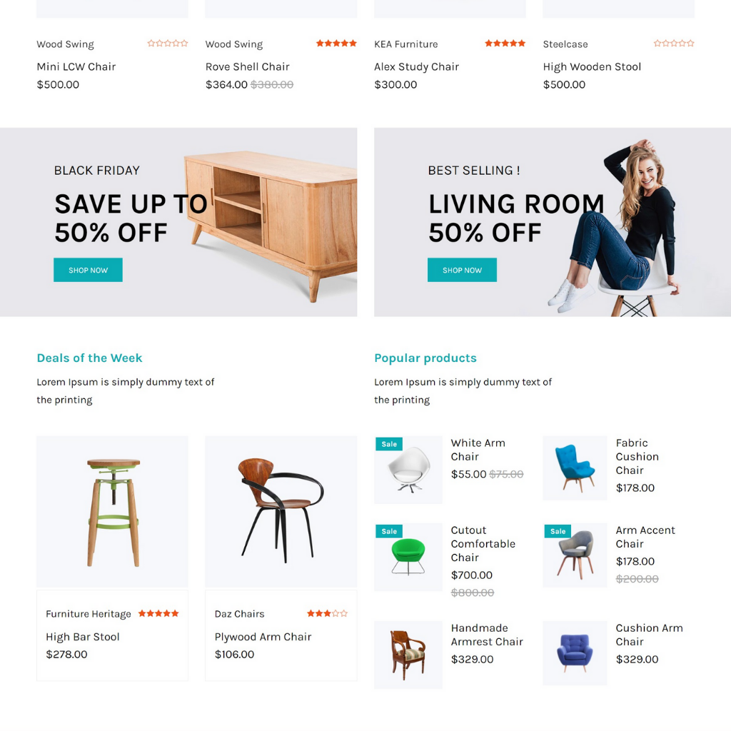 furniture Shopify Shopping Website
