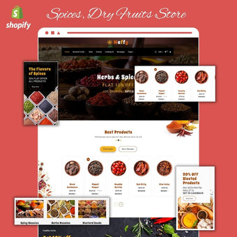 Spices, Dry Fruits Store Shopify Shopping Website