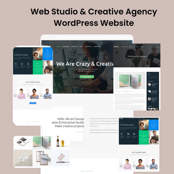 Web Studio & Creative Agency WordPress Responsive Website
