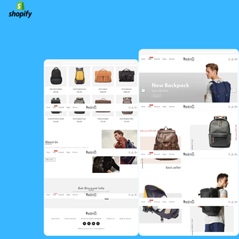 Bagpack Shopify Shopping Website