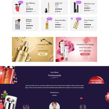 Beauty Cosmetic, Hair Salon Shopify Shopping Website