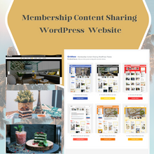 Membership Content Sharing WordPress Responsive Website