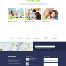 Clean Insurance and Finance WordPress Responsive Website