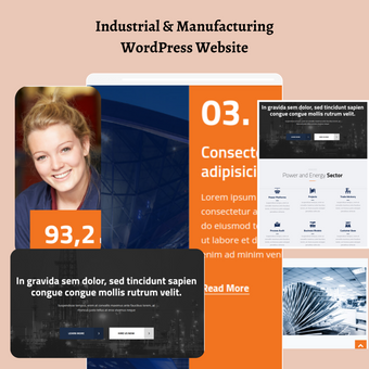 Industrial & Manufacturing WordPress Responsive Website