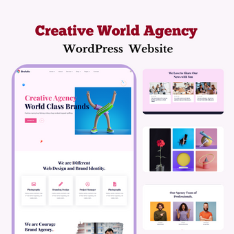 Creative World Agency WordPress Responsive Website