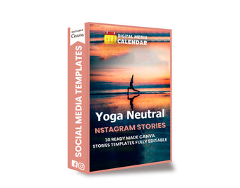 30 Done-for-You Neutral Yoga Instagram Stories Canva Templates