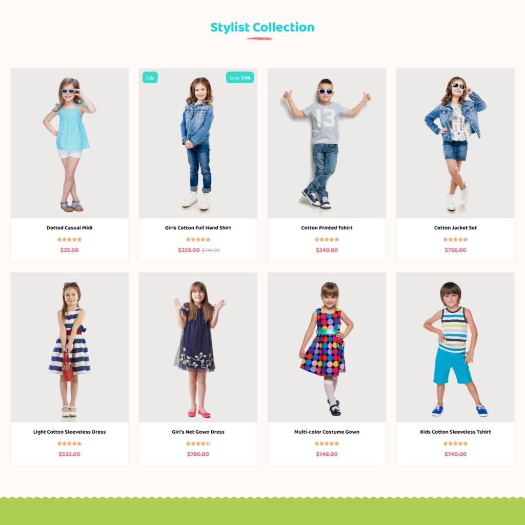 Kids Fashion Store Shopify Shopping Website
