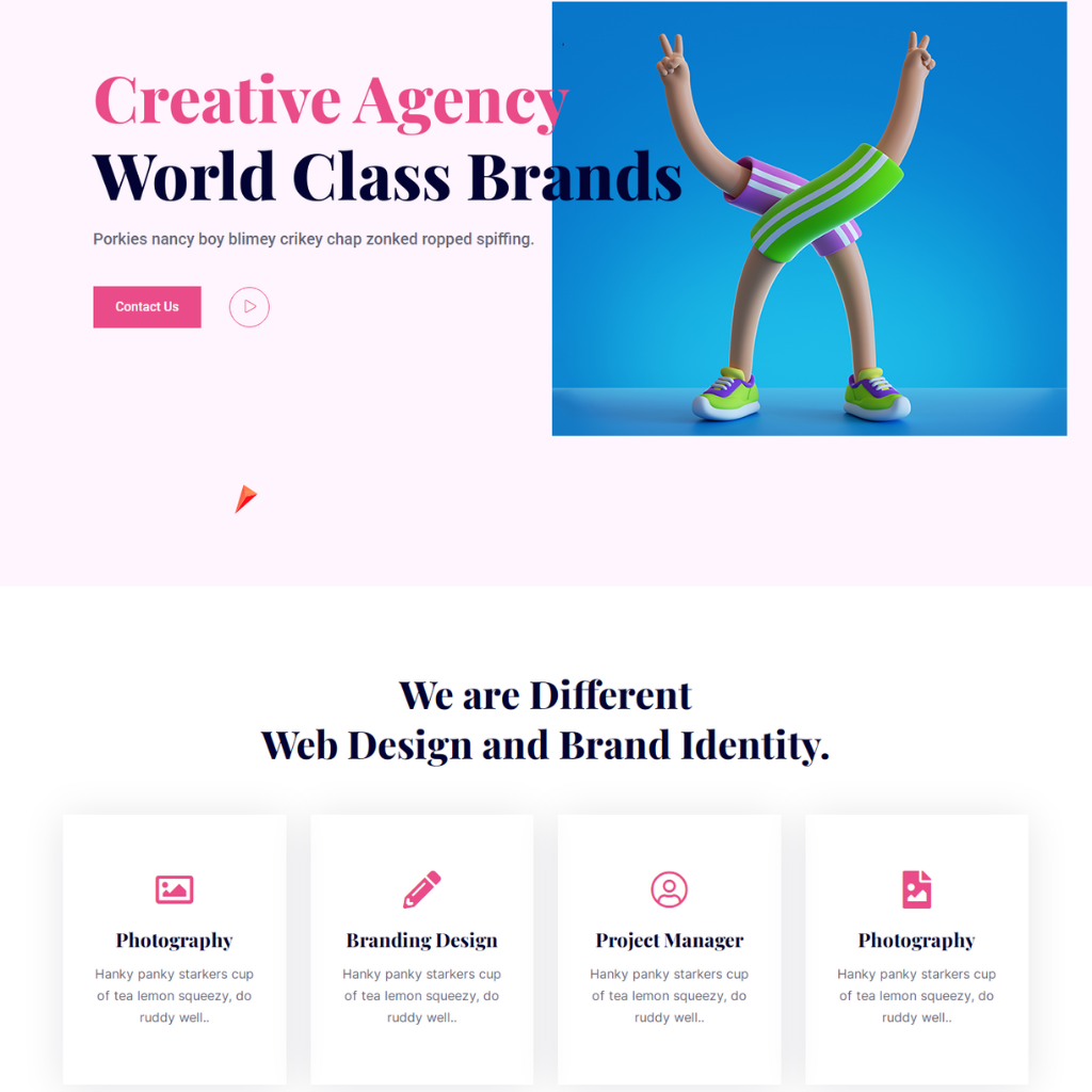 Creative World Agency WordPress Responsive Website