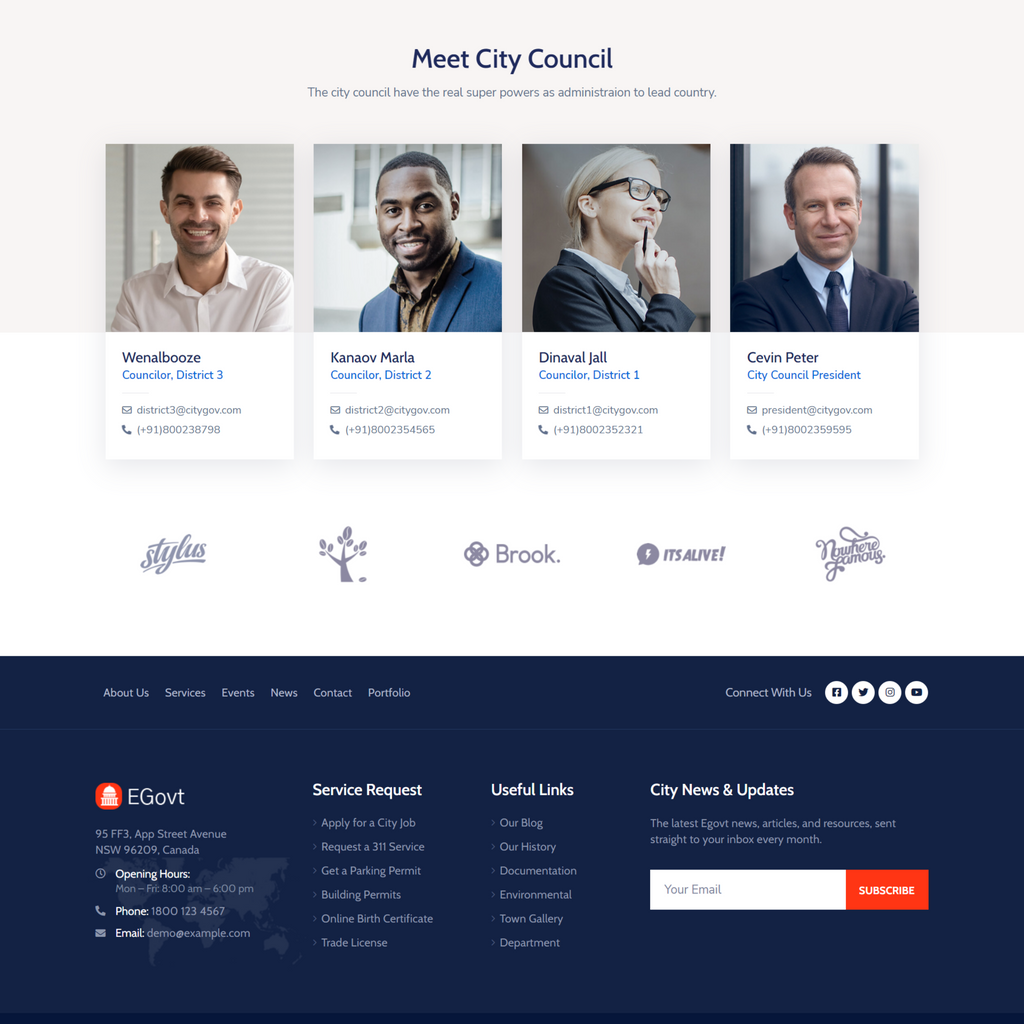 City Government & Municipal WordPress Responsive Website