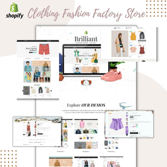 Clothing Fashion Factory Store Shopify Shopping Website