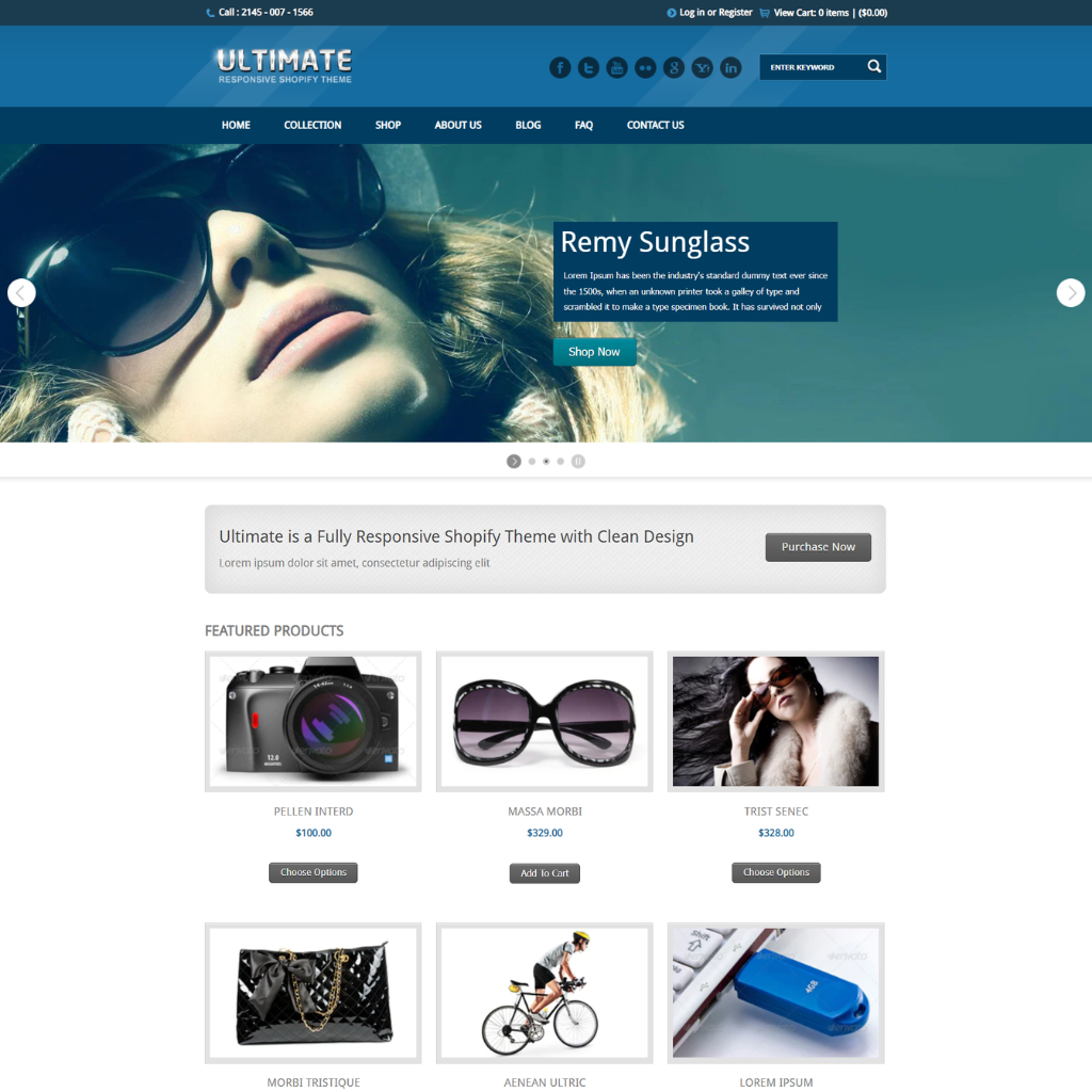 Ultimate - Product Store Ecommerce Shopify Shopping Website