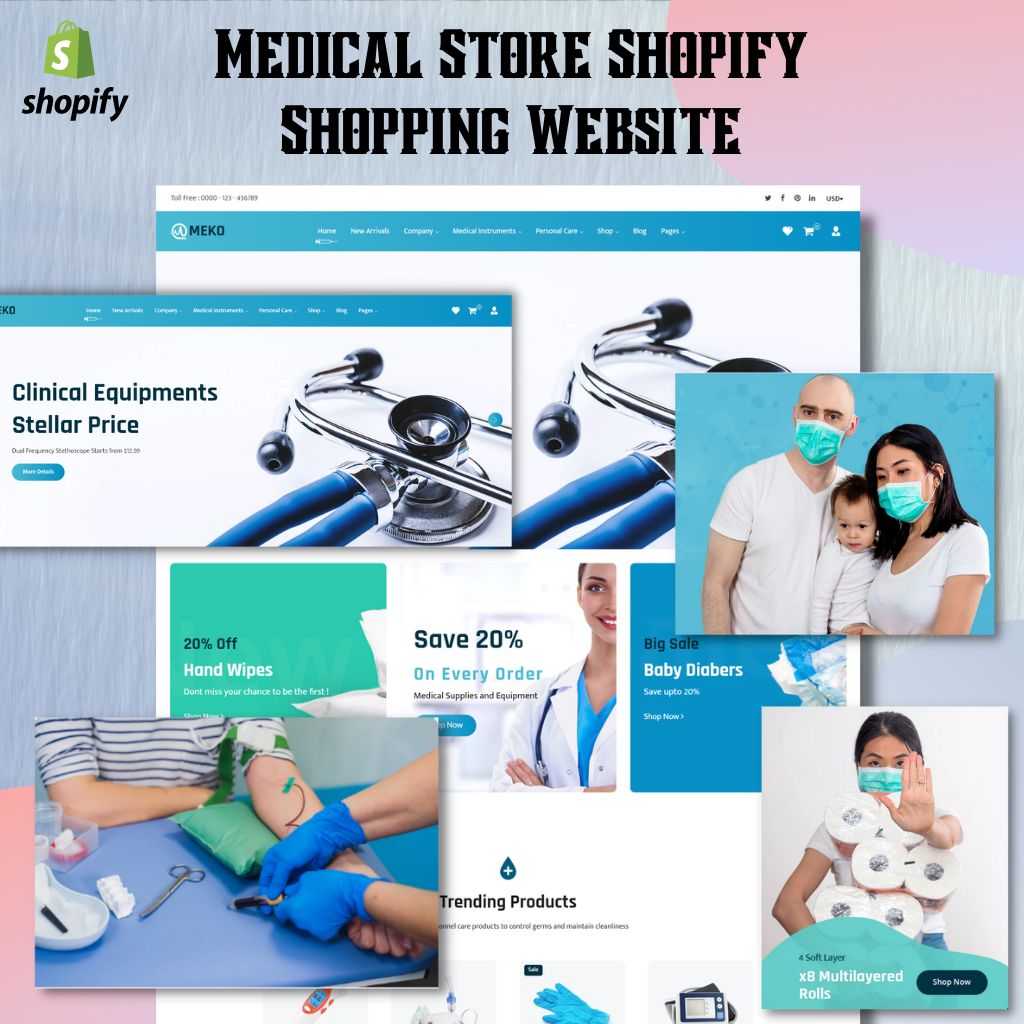 Medical Store Shopify Shopping Website