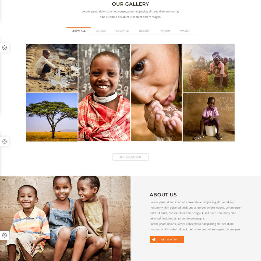 Fundrize Donation WordPress Responsive Website