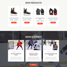 Hockey School WordPress Responsive Website