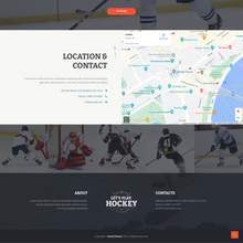 Hockey School WordPress Responsive Website