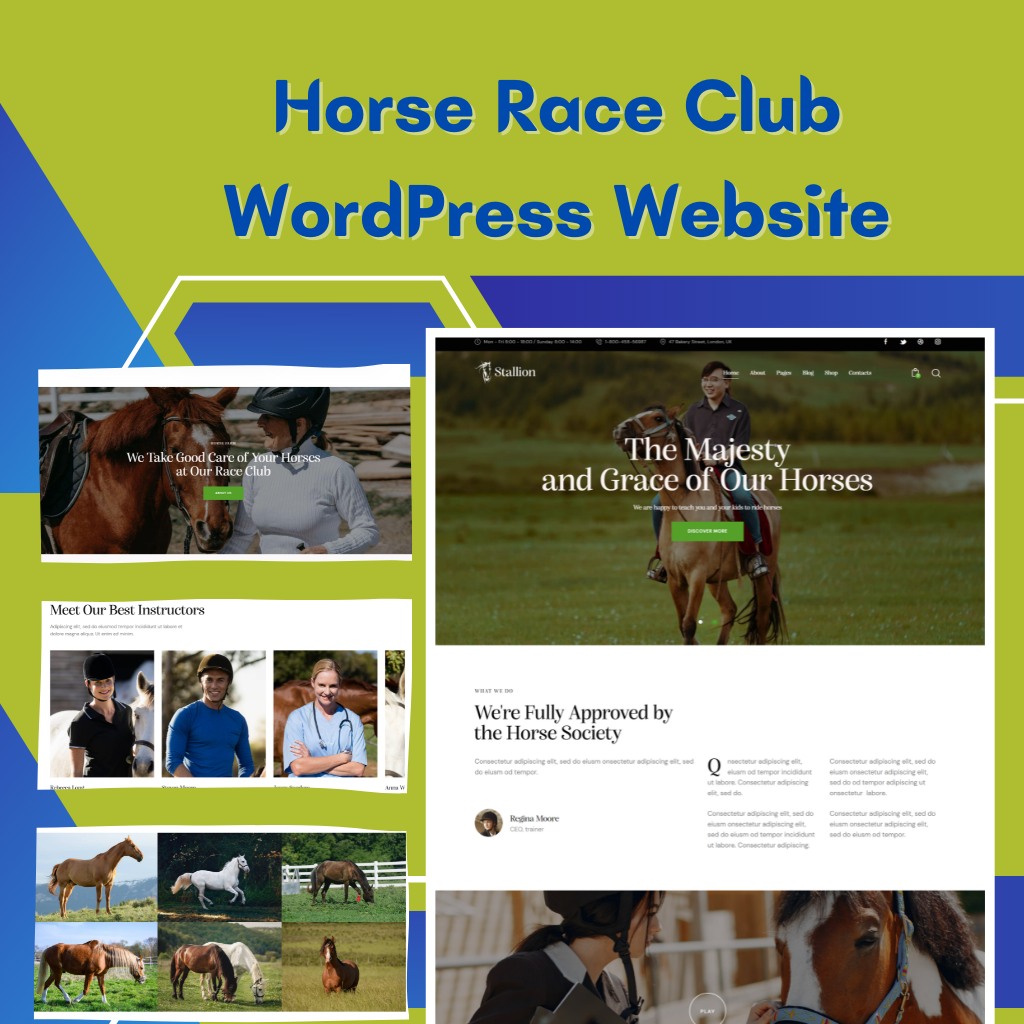 Horse Race Club WordPress Responsive Website