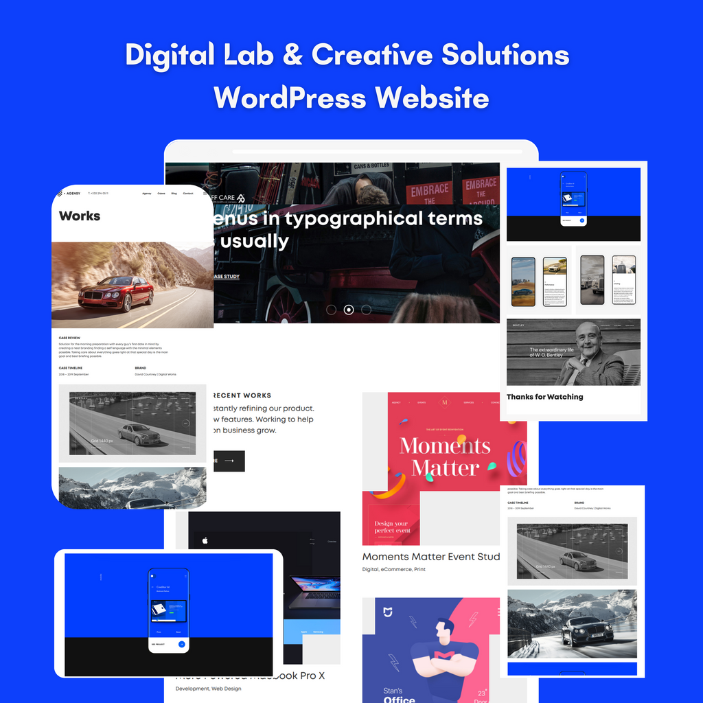 Digital Agency & Creative Solutions WordPress Website