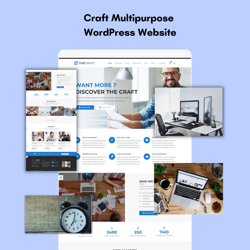 Craft Multipurpose WordPress Responsive Website