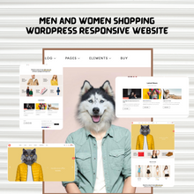 Men and Women Shopping  WordPress Responsive Website