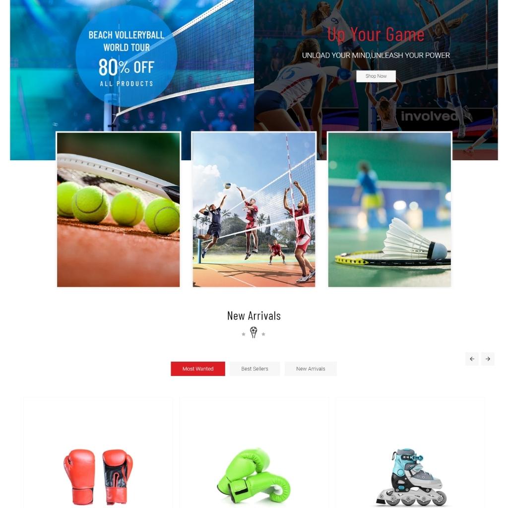 Sport Store Shopify Shopping Website