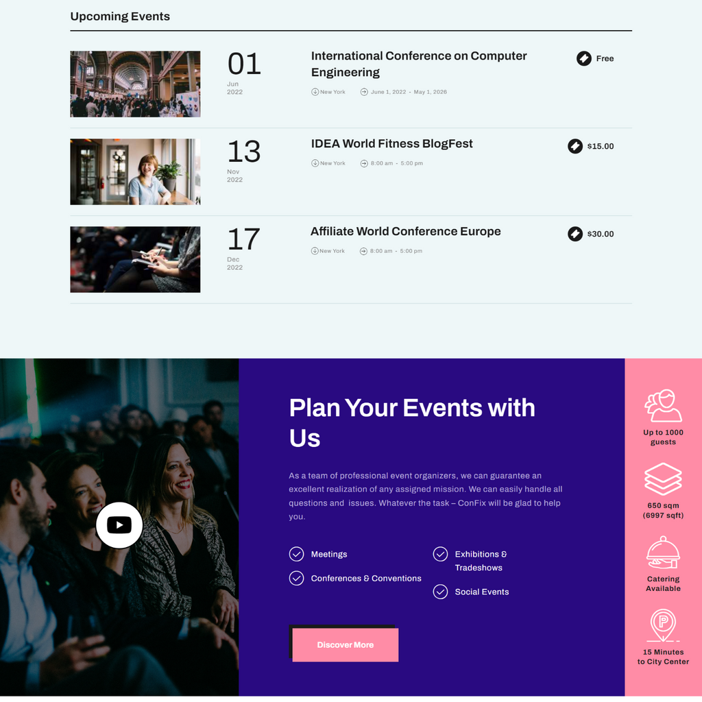 Expo Center, Events & Exhibition WordPress Responsive Website
