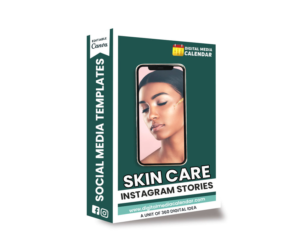 30 Ultimate Skincare Social Media Stories Canva Templates