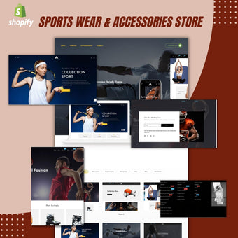 Sports Wear & Accessories Store Shopify Shopping Website