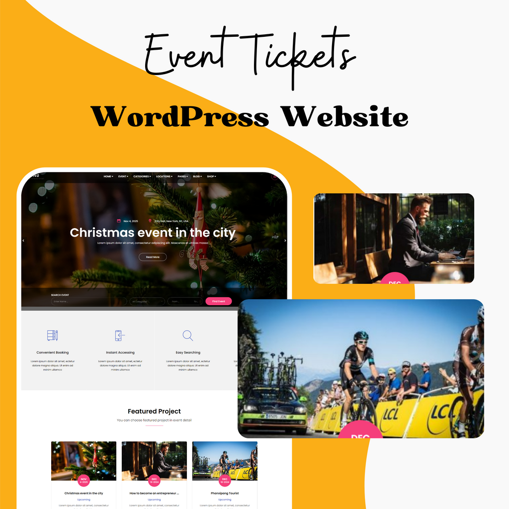 Event Tickets WordPress Responsive Website