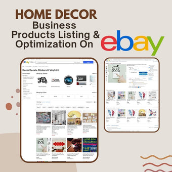Home Decor Business Products Listing & Optimization On Ebay