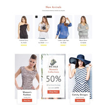 Sectioned Fashion Store Shopify Shopping Website