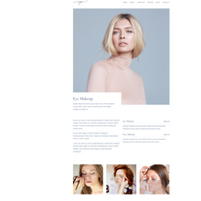 Makeup Artist WordPress Responsive Website