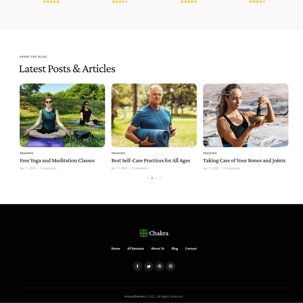 Yoga Classes WordPress Responsive Website