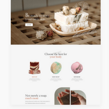 Handmade Soap & Candles Shop WordPress Responsive Website