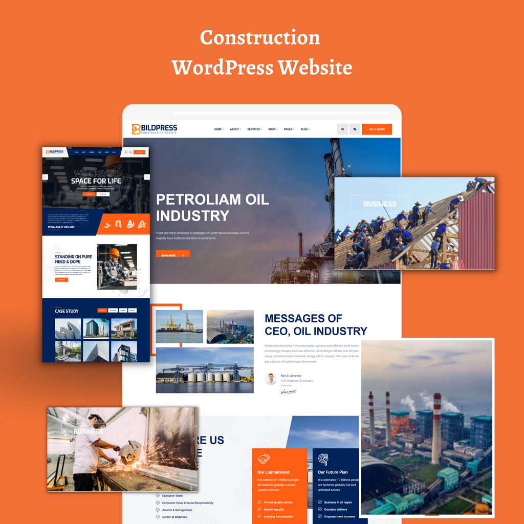 Construction WordPress Responsive Website