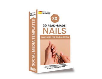 30 Ultimate Nails Social Media Posts Canva Templates