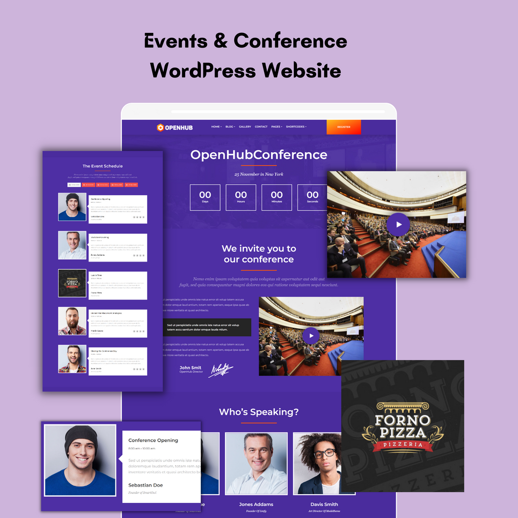 Events & Conference WordPress Responsive Website