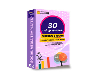30 Ultimate Personal Growth V 1.1 Social Media Posts Canva Templates
