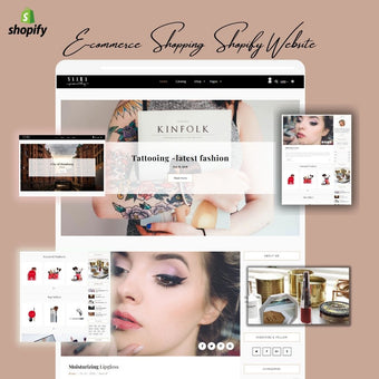 Women Beauty Plus Tattoo Fashion Store Ecommerce Shopify Shopping Website
