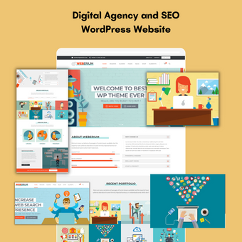 Digital Agency and SEO WordPress Responsive Website