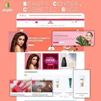 Beauty Center, Cosmetic Shop Shopify Shopping Website