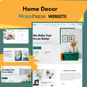 Home Decor WordPress Responsive Website
