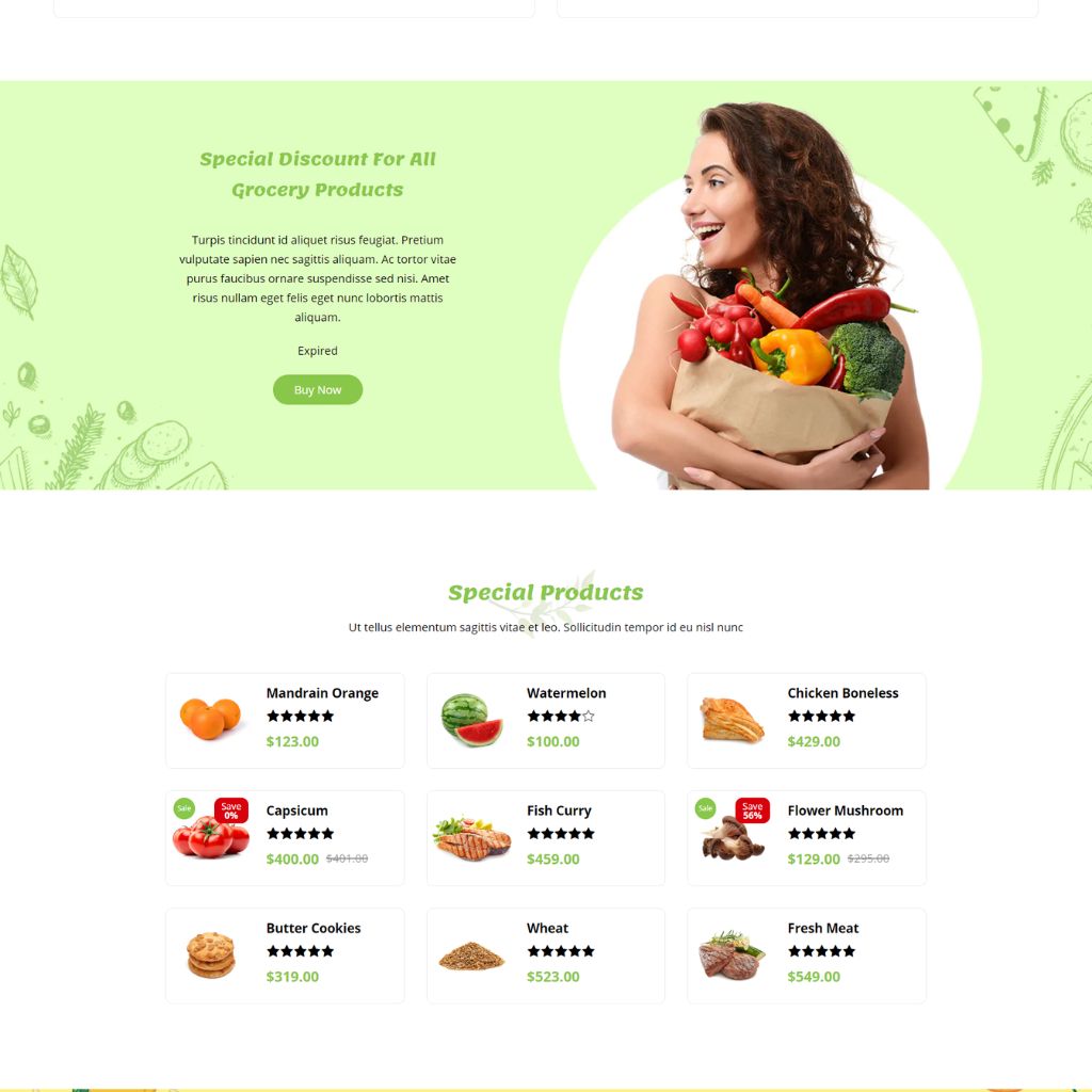 Grocery Store Shopify Shopping Website