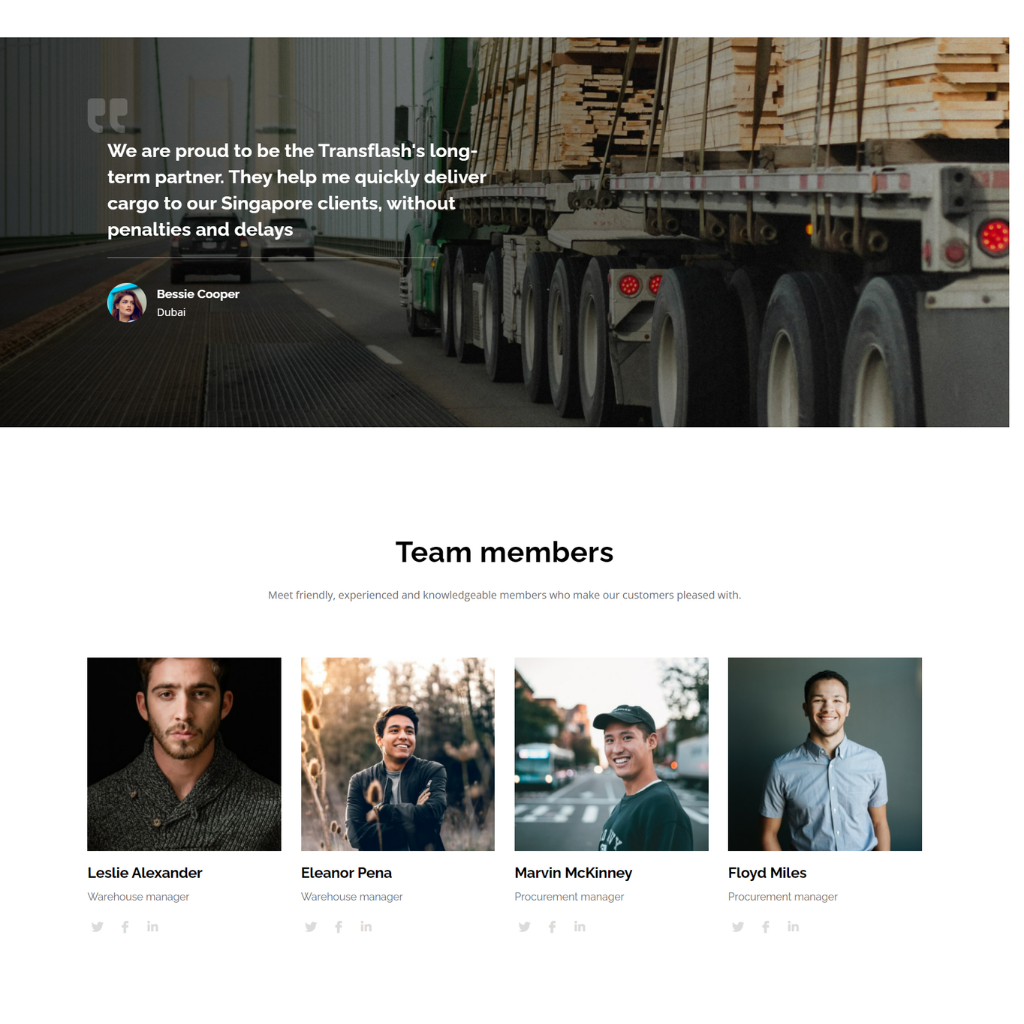 Transportation & Logistic Company WordPress Responsive Website