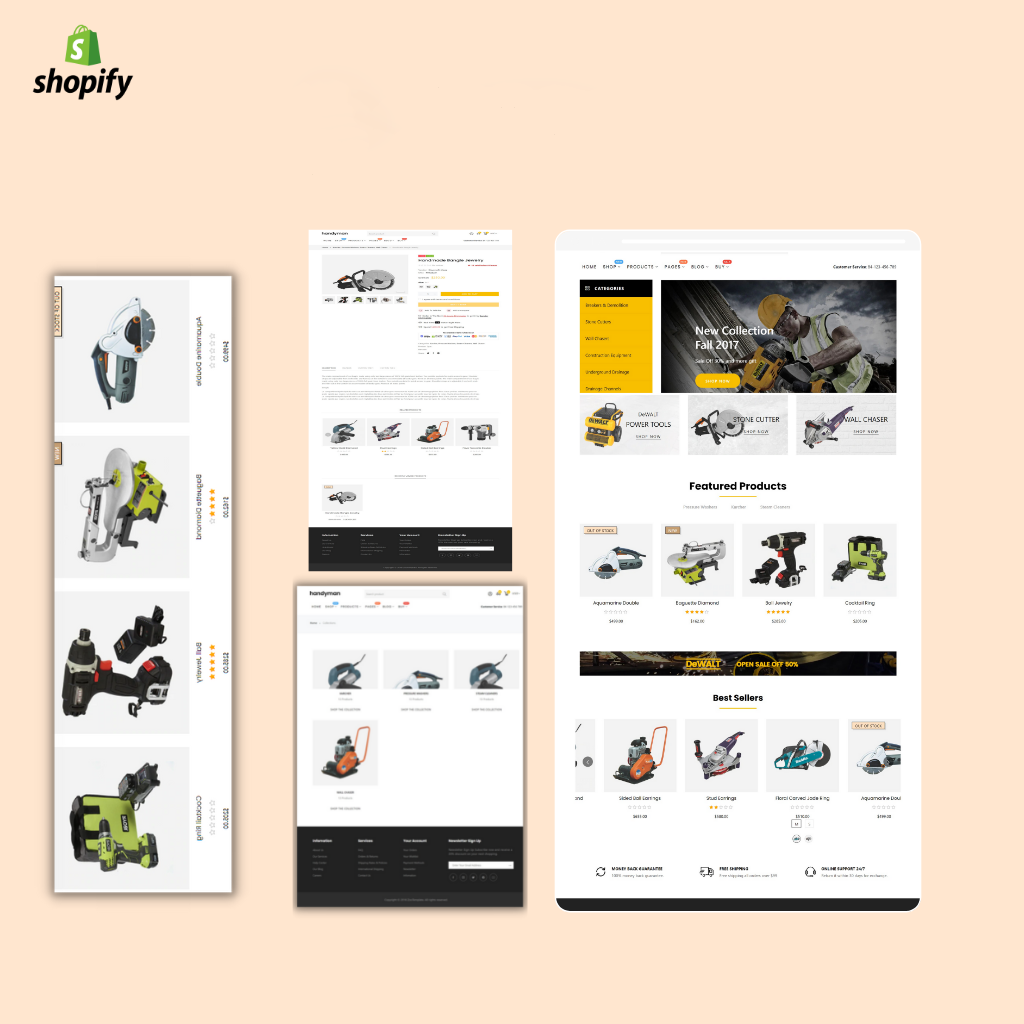 Handyman Product Shopify Shopping Website