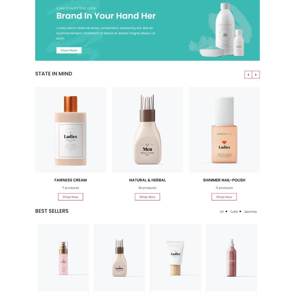 Beauty Center, Cosmetic Shop Shopify Shopping Website