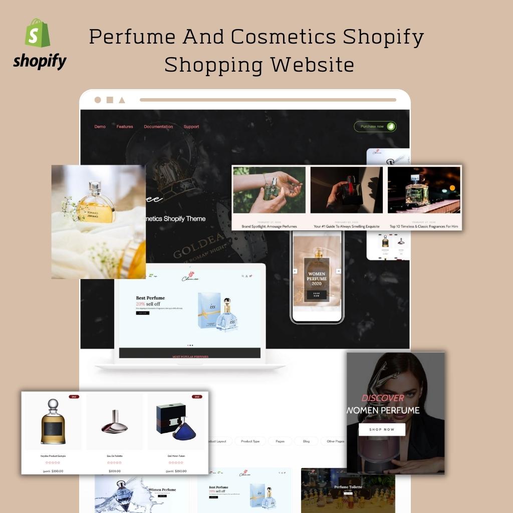 Perfume And Cosmetics Shopify  Shopping Website