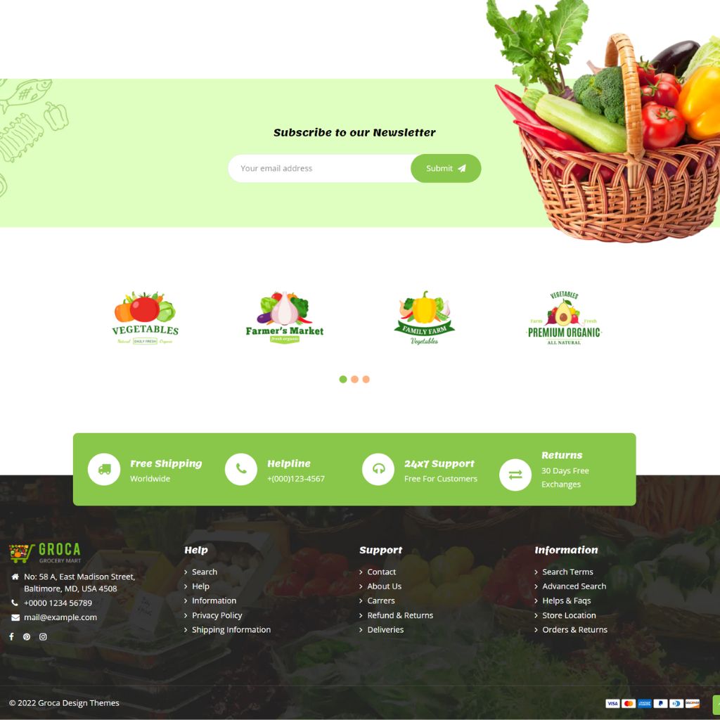Grocery Store Shopify Shopping Website